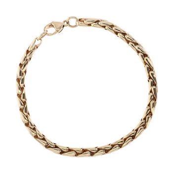 9ct Yellow Gold Fancy Bracelet 8"