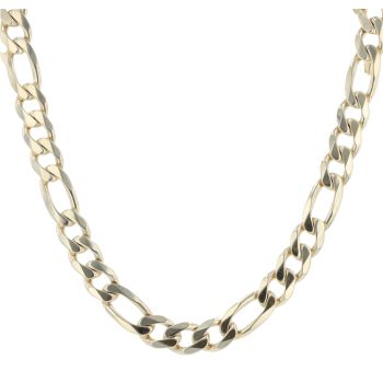 9ct Yellow Gold Figaro Chain 28"