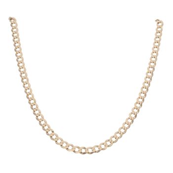 9ct Yellow Gold Curb Chain 22"