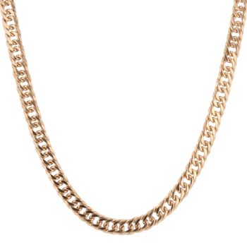 9ct Yellow Gold Double Curb Chain 20"
