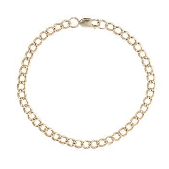 9ct Yellow Gold Curb Bracelet 9"