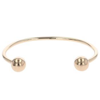 9ct Yellow Gold Plain Torque Bangle
