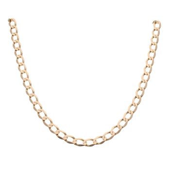 9ct Yellow Gold Curb Chain 20"