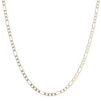9ct Yellow Gold Figaro Chain 18"