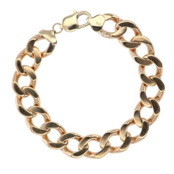 9ct Yellow Gold Curb Bracelet 8.5"