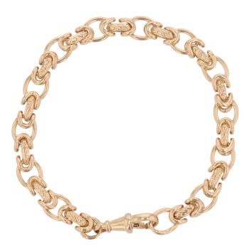 9ct Yellow Gold Byzantine Bracelet 8"