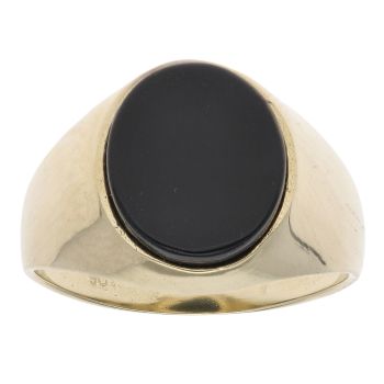 9ct Yellow Gold Onyx Signet Ring