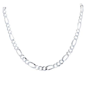 Silver Figaro Chain 20" by Icesia