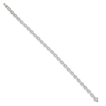 18ct White Gold 2.00ct Diamond Bracelet 7"