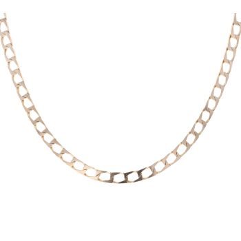 9ct Yellow Gold Square Curb Chain 18"