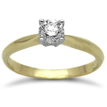 18ct Yellow Gold 0.50ct Diamond Solitaire Ring