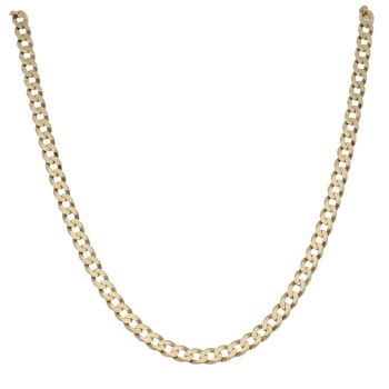 9ct Yellow Gold Curb Chain 18"