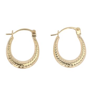 9ct Yellow Gold Mini Creole Earrings