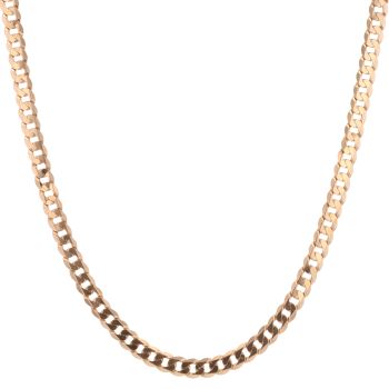 9ct Yellow Gold Curb Chain 22"