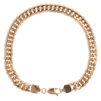 9ct Yellow Gold Curb Bracelet 8.5"
