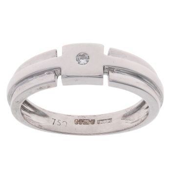 18ct White Gold 0.01ct Diamond Fancy Ring