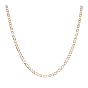 9ct Yellow Gold Curb Chain 20"