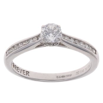 18ct White Gold 0.40ct Brilliant Cut Diamond Solitaire Ring