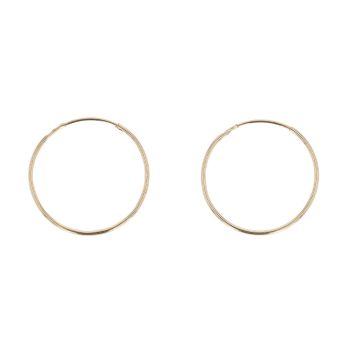 9ct Yellow Gold Hoop Earrings