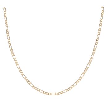 9ct Yellow Gold Figaro Chain 18"