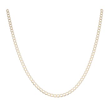 9ct Yellow Gold Curb Chain 18"