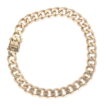9ct Yellow Gold Curb Bracelet 9"