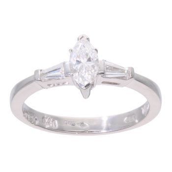 Platinum 0.60ct Diamond Solitaire Ring