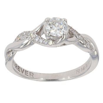 18ct White Gold 0.40ct Brilliant Cut Diamond Solitaire Ring