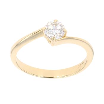 18ct Yellow Gold 0.50ct Brilliant Cut Diamond Solitaire Ring