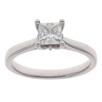 Platinum 0.95ct Diamond Solitaire Ring