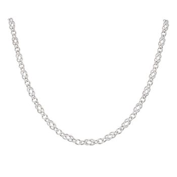 9ct White Gold Celtic Chain 18"