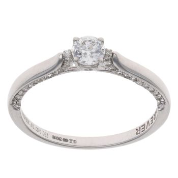18ct White Gold 0.50ct Brilliant Cut Diamond Solitaire Ring
