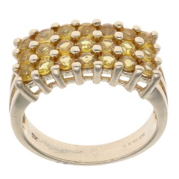 9ct Yellow Gold Yellow Gemstone Fancy Ring