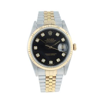 Rolex Custom Datejust Pre Owned Watch Ref 16233