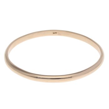 9ct Yellow Gold Plain Bangle