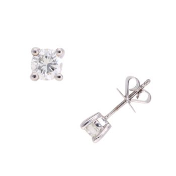 18ct White Gold 0.70ct Diamond Stud Earrings