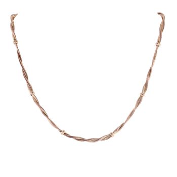 9ct Yellow Gold Snake Twist Chain 18"