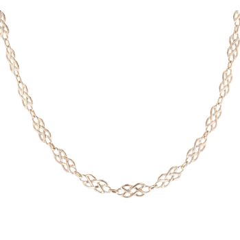 9ct Yellow Gold Celtic Chain 18"
