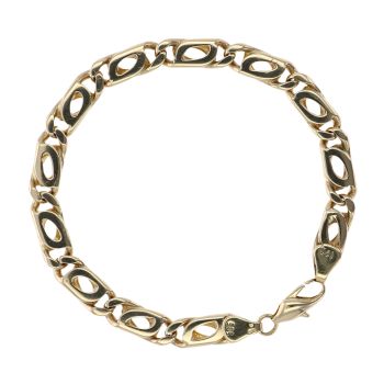 14ct Yellow Gold Fancy Bracelet 7.5"