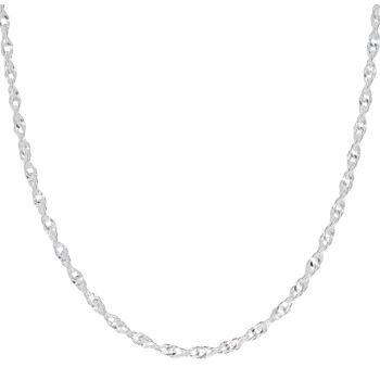 Silver Singapore Chain 20" By Icesia