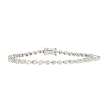 18ct White Gold 3.25ct Diamond Tennis Bracelet
