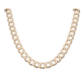 9ct Yellow Gold Curb Chain 24"