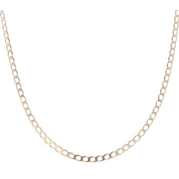 9ct Yellow Gold Curb Chain 20"