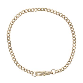 9ct Yellow Gold Curb Bracelet 8"
