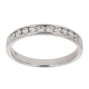 9ct White Gold 0.25ct Diamond Eternity Ring