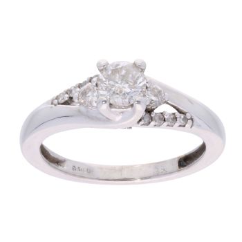 9ct White Gold 0.45ct Diamond Solitaire Ring