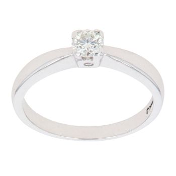 18ct White Gold 0.25ct Diamond Solitaire Ring