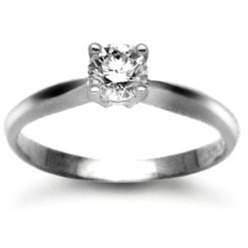 Platinum 4 Claw 0.50pt Diamond Solitaire Ring