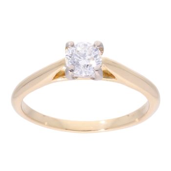 18ct Yellow Gold 0.50ct Diamond Solitaire Ring