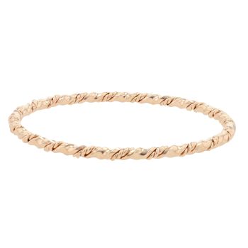 9ct Yellow Gold Patterned Bangle